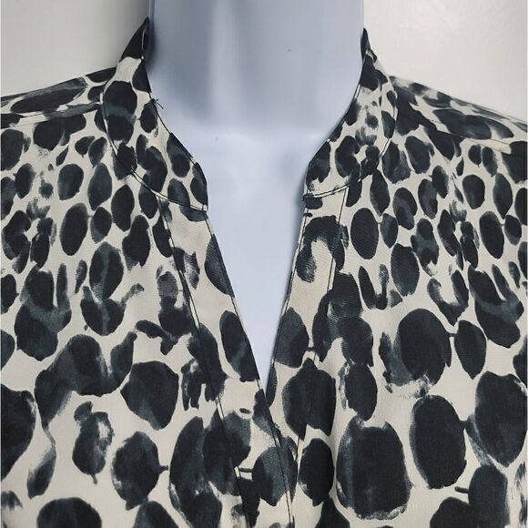 LIZ LANGE Maternity Black & White Blouse - Picture 3 of 7
